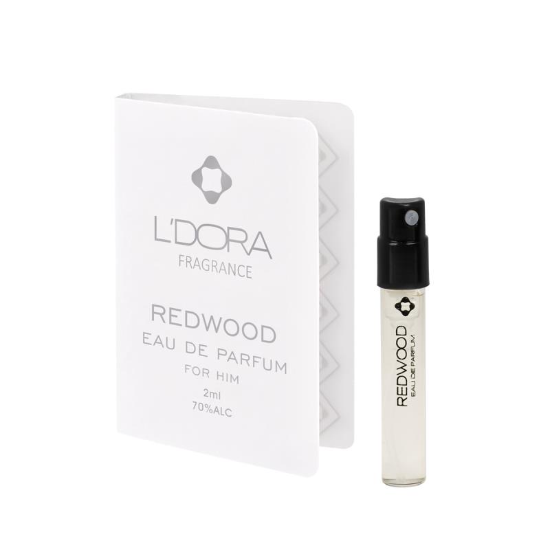 تستر ادوپرفیوم مردانه مدل REDWOOD لدورا فرگرنس 2 میلی لیتر