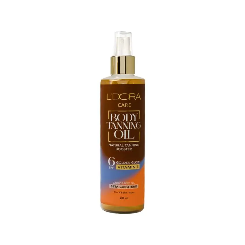 روغن برنزه کننده بدن لدورا حاوی بتاکاروتن و روغن هویج 6 SPF